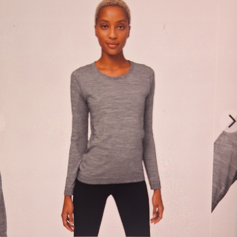 Lulelemon Swiftly Relaxed Long Sleeve Women's Gray Top - US S